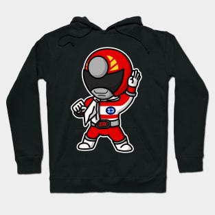 DenjiRed DenziRed Super Sentai Chibi Kawaii Hoodie